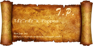 Török Poppea névjegykártya